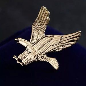 New gold bird brooch pin